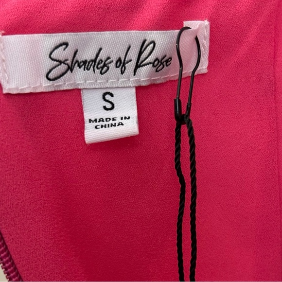 NWT, Shades of Rose Women’s Floral Phoenix Asymmetrical Neck Pink Midi Dress, S - Picture 8 of 11